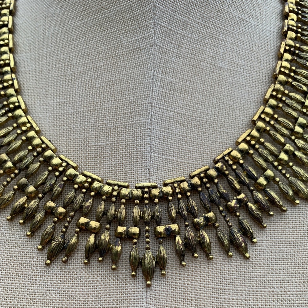 Metal Sunburst Collar Necklace - Picture 6 of 10